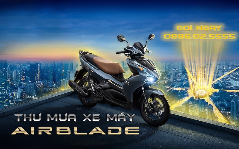 Thu mua xe máy Honda Air Blade, thu tại nhà