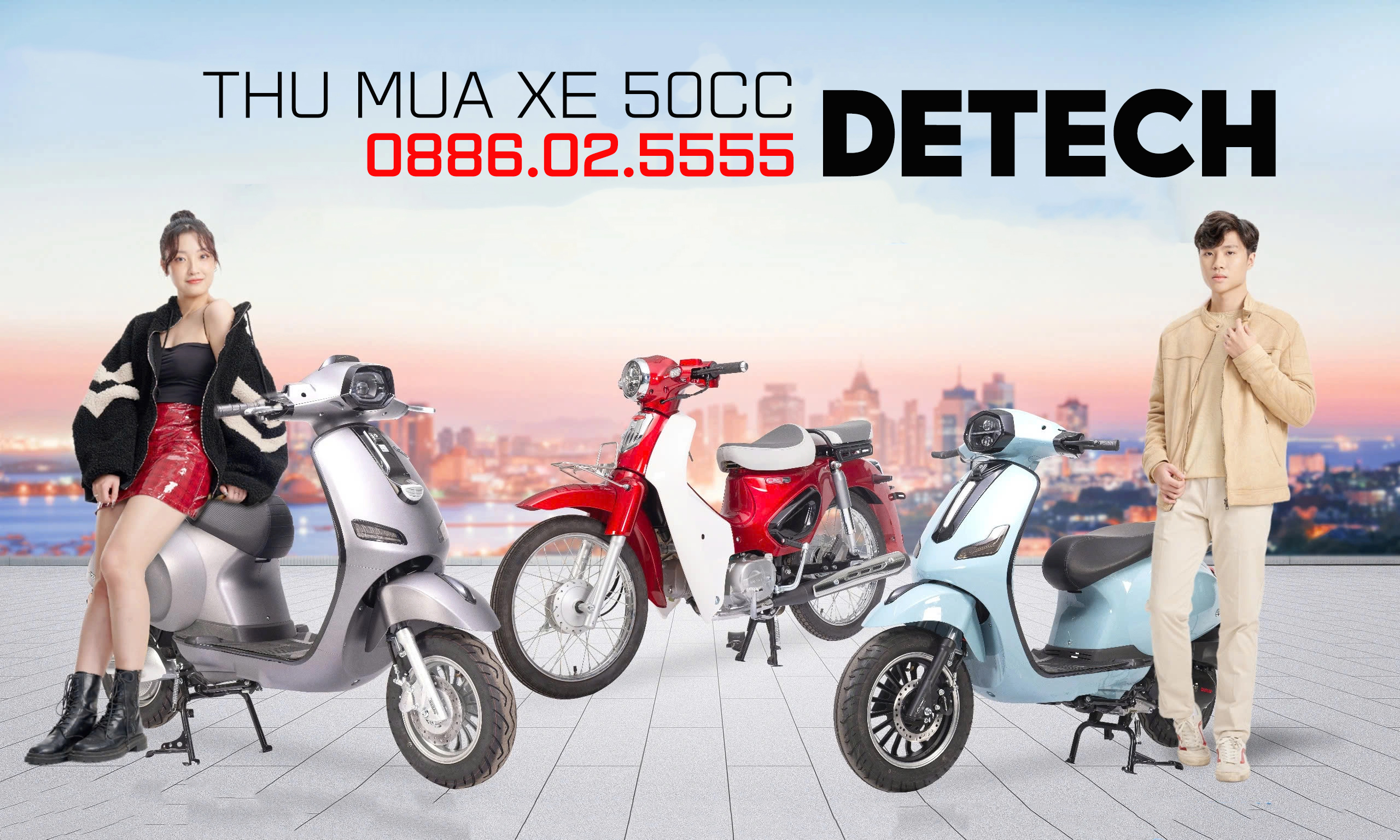 Về thương hiệu xe máy Detech và dịch vụ thu mua xe máy Detech cũ