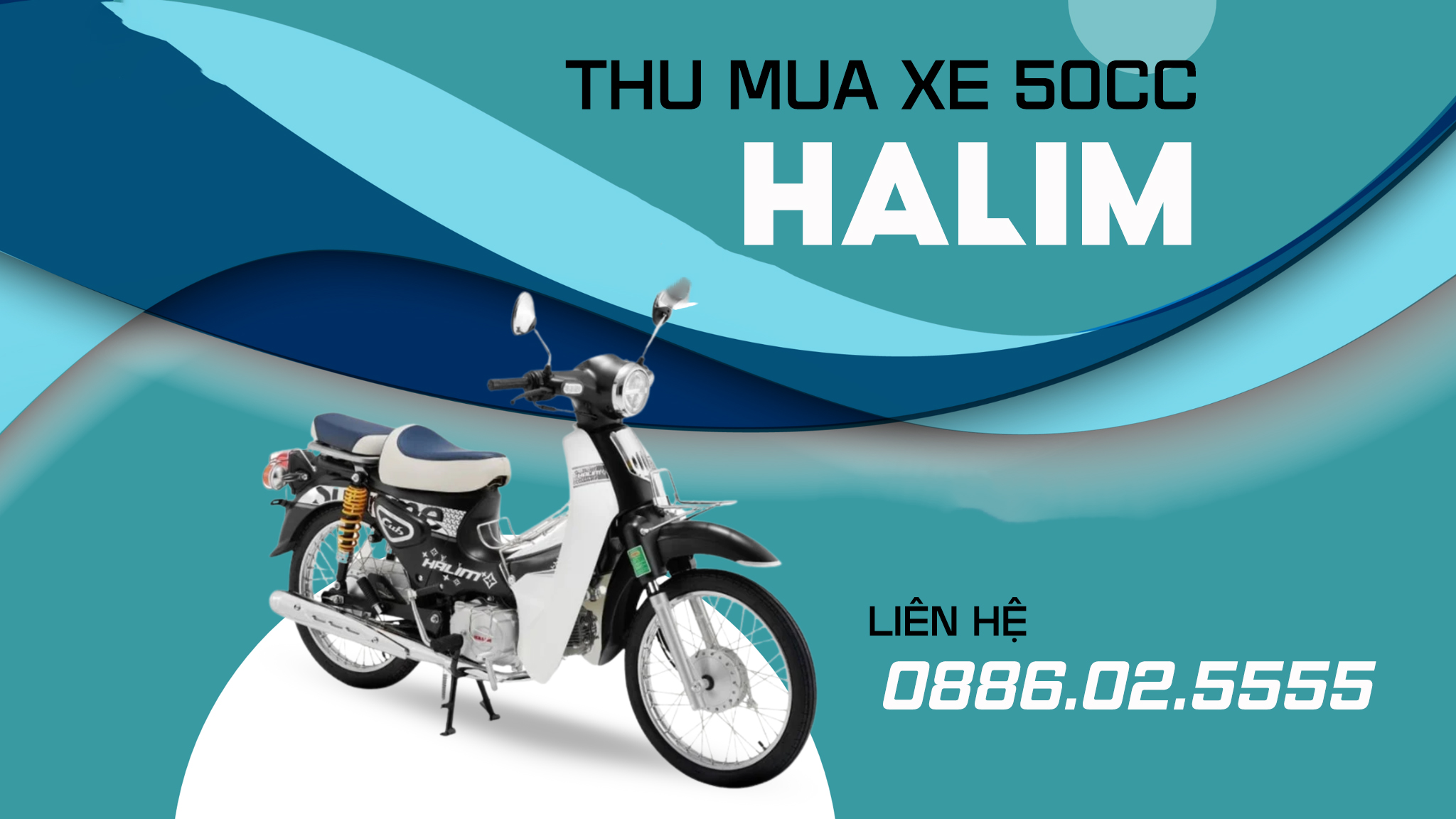 Thu mua xe máy Halim 50cc. thu tại nhà giá cao