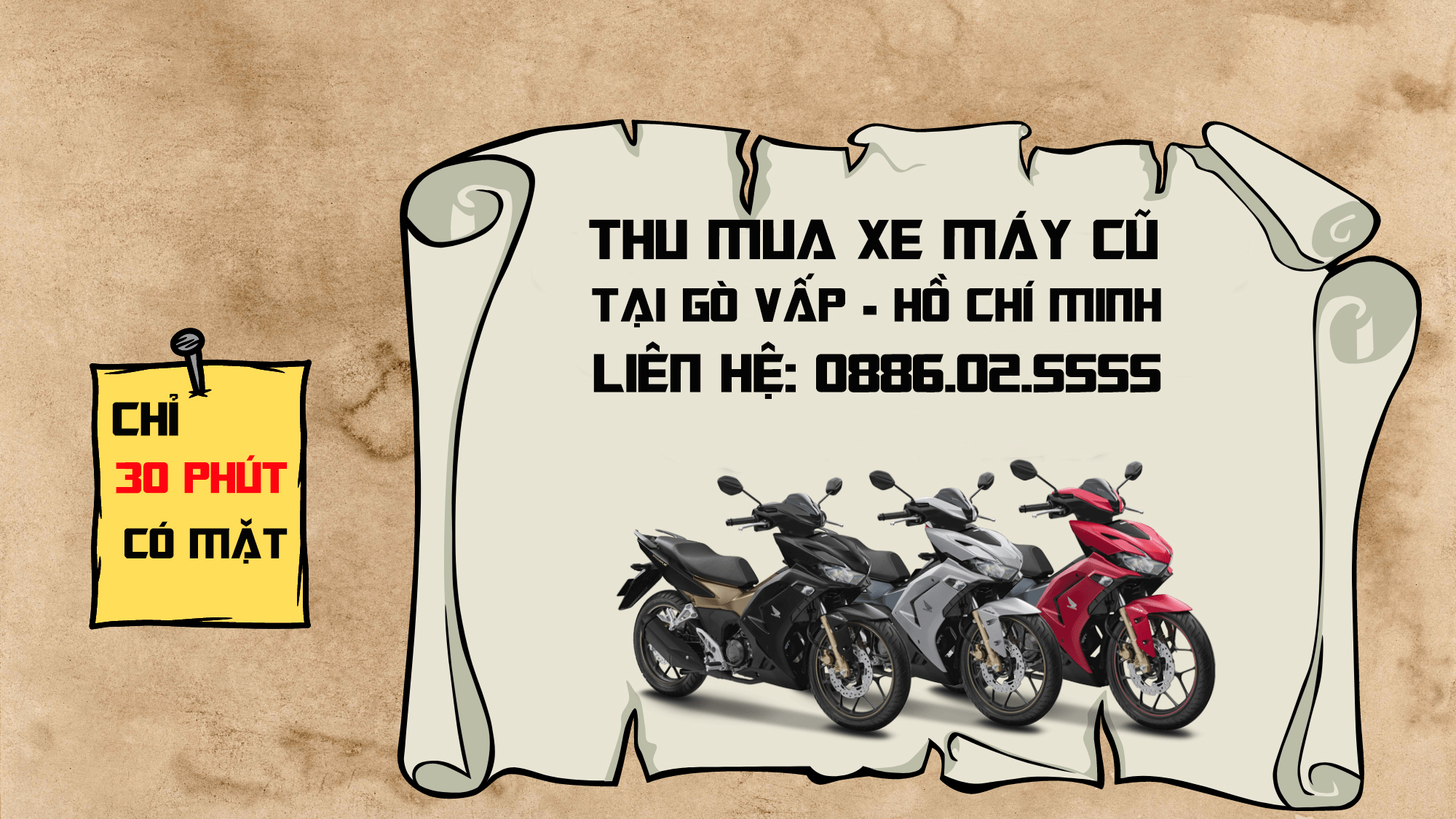 Dịch Vụ Thu Mua Xe Máy Cũ Tại Gò Vấp – Nhanh Gọn, Giá Tốt, Uy Tín Số 1