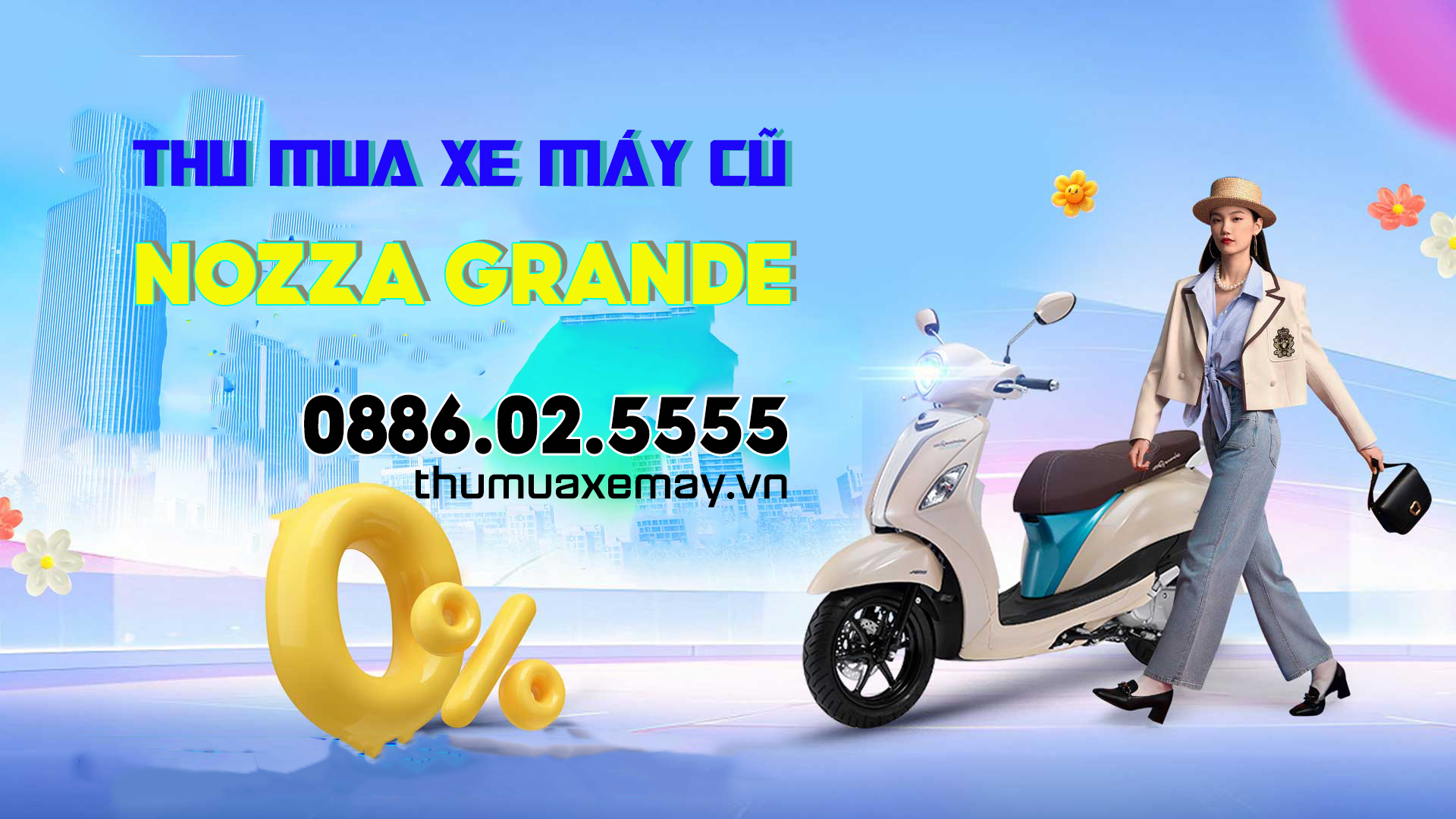 Thu mua xe máy Nozza giá cao, thu tại nhà