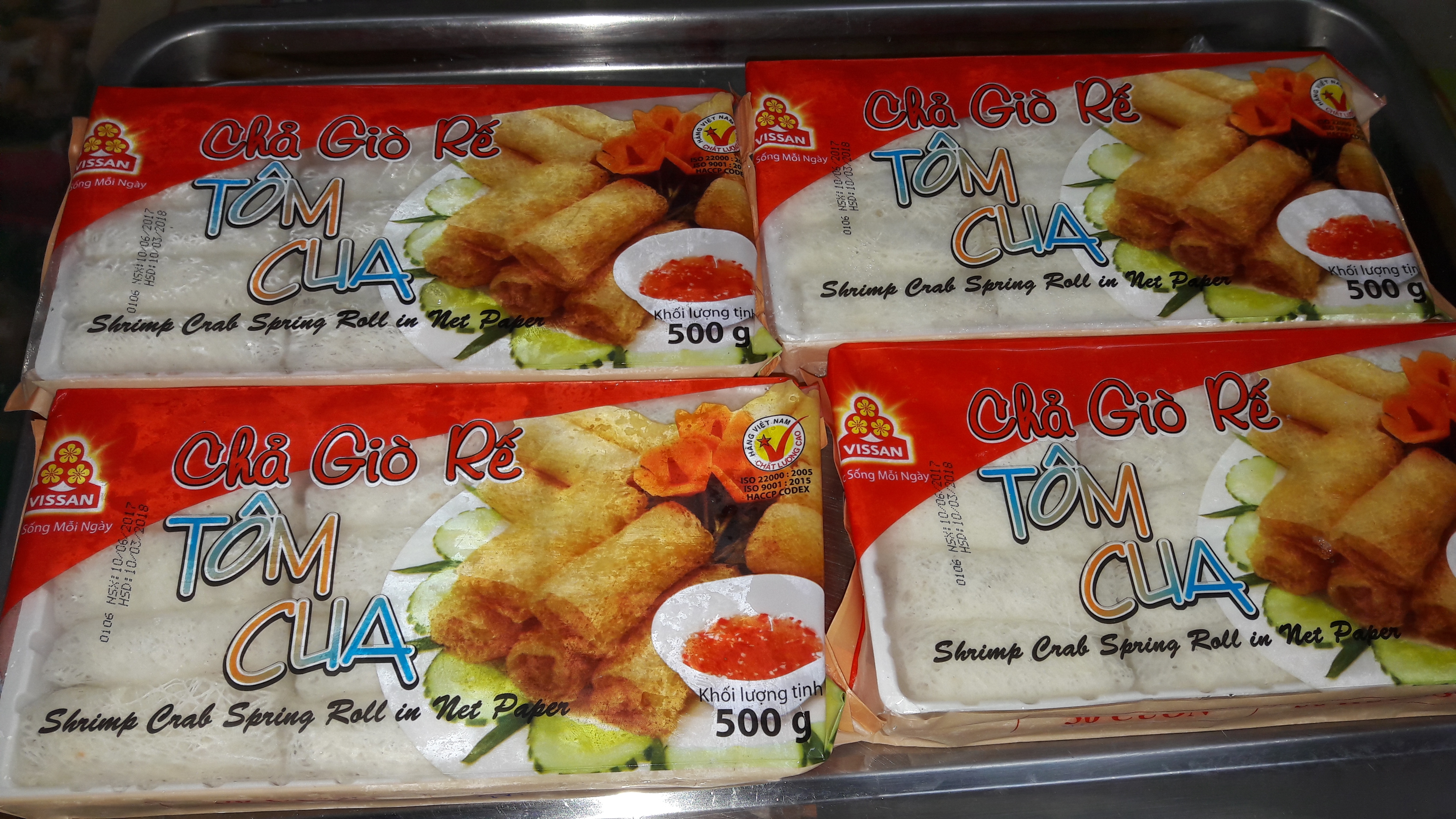 Chà giò rế tôm cua  vissan 500 gr